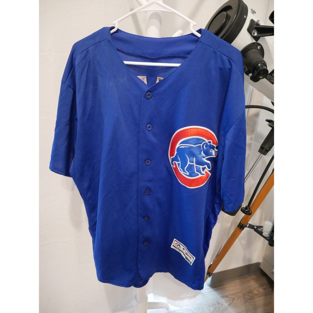 Chicago Cubs Javier Baez #9 Majestic Blue MLB Baseball Jersey